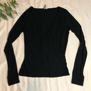 V NECK cross wrap long sleeve! ASOS size 4